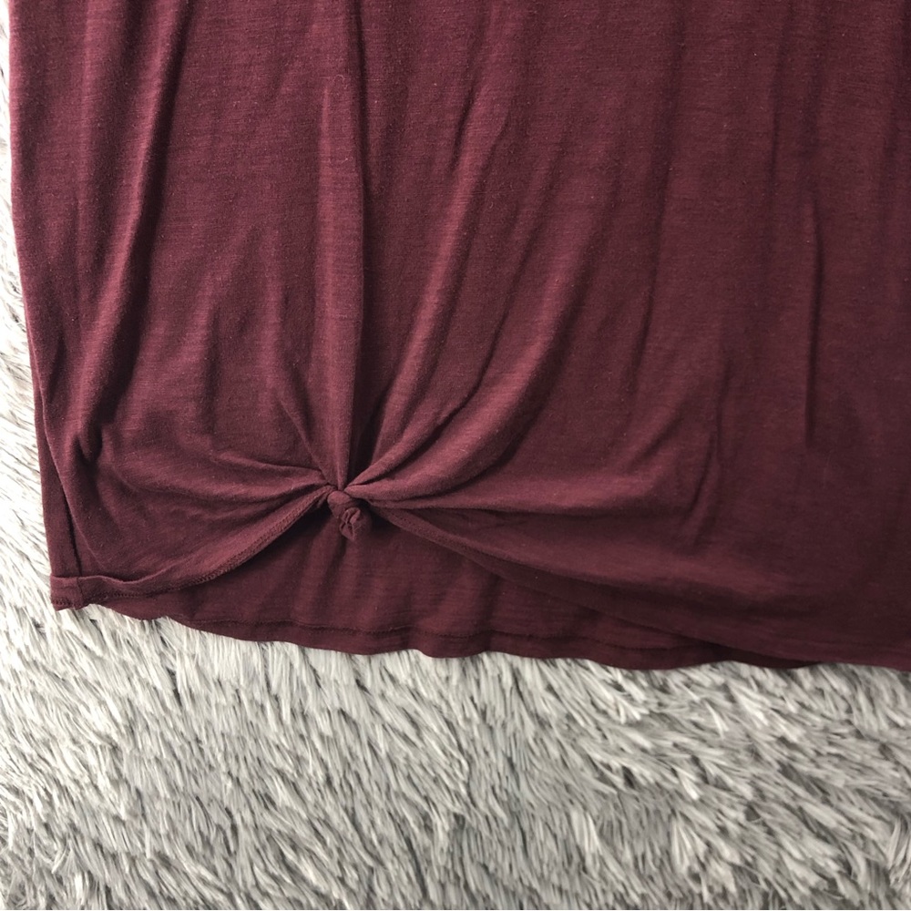 Torrid Tshirt Womens Size 2 Somewhat Responsible Spellout Tie Knot Hem Shirt - Picture 4 of 9